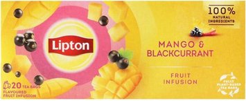 Чай Lipton Mango Blackcurrant фруктовий 20 пакетиків (8720608014231) 000075906 фото