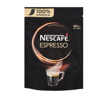 Кава NESCAFE Espresso розчинна 60 г (7613035692978) 000029617 фото