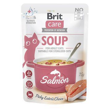 Корм влажный Brit Care Soup Salmon д/котел суп с лососем 75 г (8595602569212) S1111182594 фото