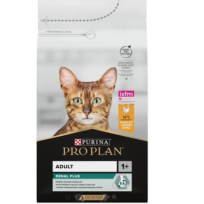 Сухий корм Pro Plan Adult 1+ Renal Plus для дорослих котів, з куркою 1.5 кг (7613036505956) 000077495 фото