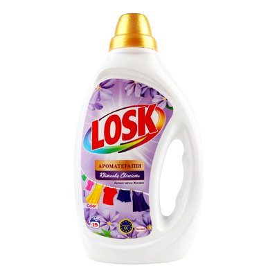 Засіб для прання Losk Color Ароматерапія Аромат квітки Жасмин рідке концентроване 0.855 л (9000101561081) В00301745 фото