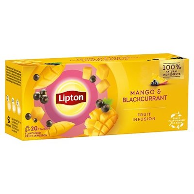 Чай Lipton Фруктовий Mango Blackcurrant 20 пак. (8720608014231) 000075906 фото