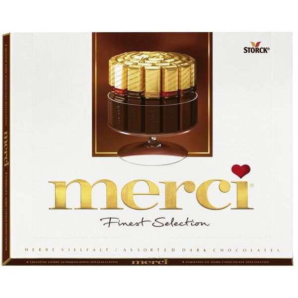 Конфеты Merci Finest Selection Черный шоколад 250 г (4014400901412) 000071029 фото