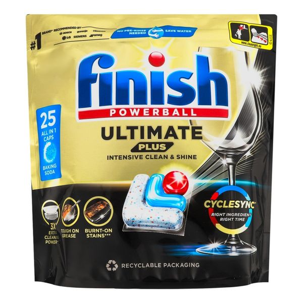 Капсулы для посудомоечных машин FINISH Ultimate Plus All in 1 25 шт (5908252010950) В00319889 фото