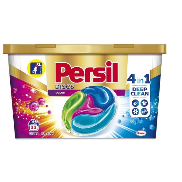 Капсулы для стирки Persil Discs Color Deep Clean 11 шт (9000101415919) В00087502 фото