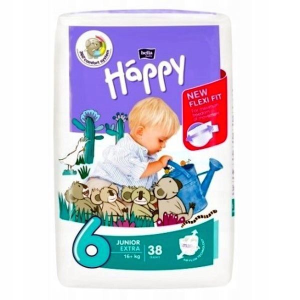 Підгузки дитячі Bella Baby Happy junior extra, вага 16 кг +, 38 шт (5900516602918) В00192509 фото