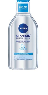 Освіжаюча міцелярно вода Nivea 3 в 1 з вітаміном Е і молекулами кисню 400 мл (4005900554079) В00279896 фото