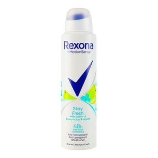 Антиперспірант-аерозоль Rexona Блакитний мак і яблуко 150 мл (8717163680544) В00310313 фото