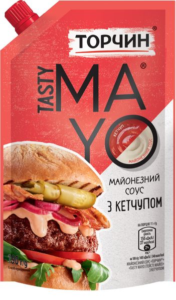 Майонез соус Tasty Mayo з кетчупом 190 г (8445290706652) 000077070 фото