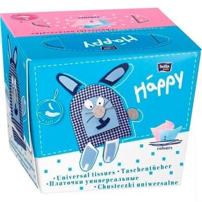 Бумажные платочки Bella Baby Happy Детские 40+40 шт. (5900516421106) В00309053 фото