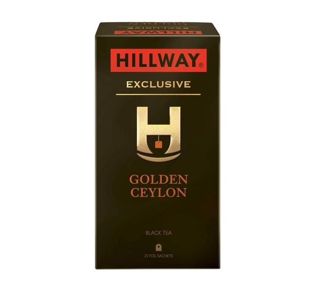 Чай чорний Hillway Exclusive Golden Ceylon 25 х 2 г (8886300990560) 000062756 фото