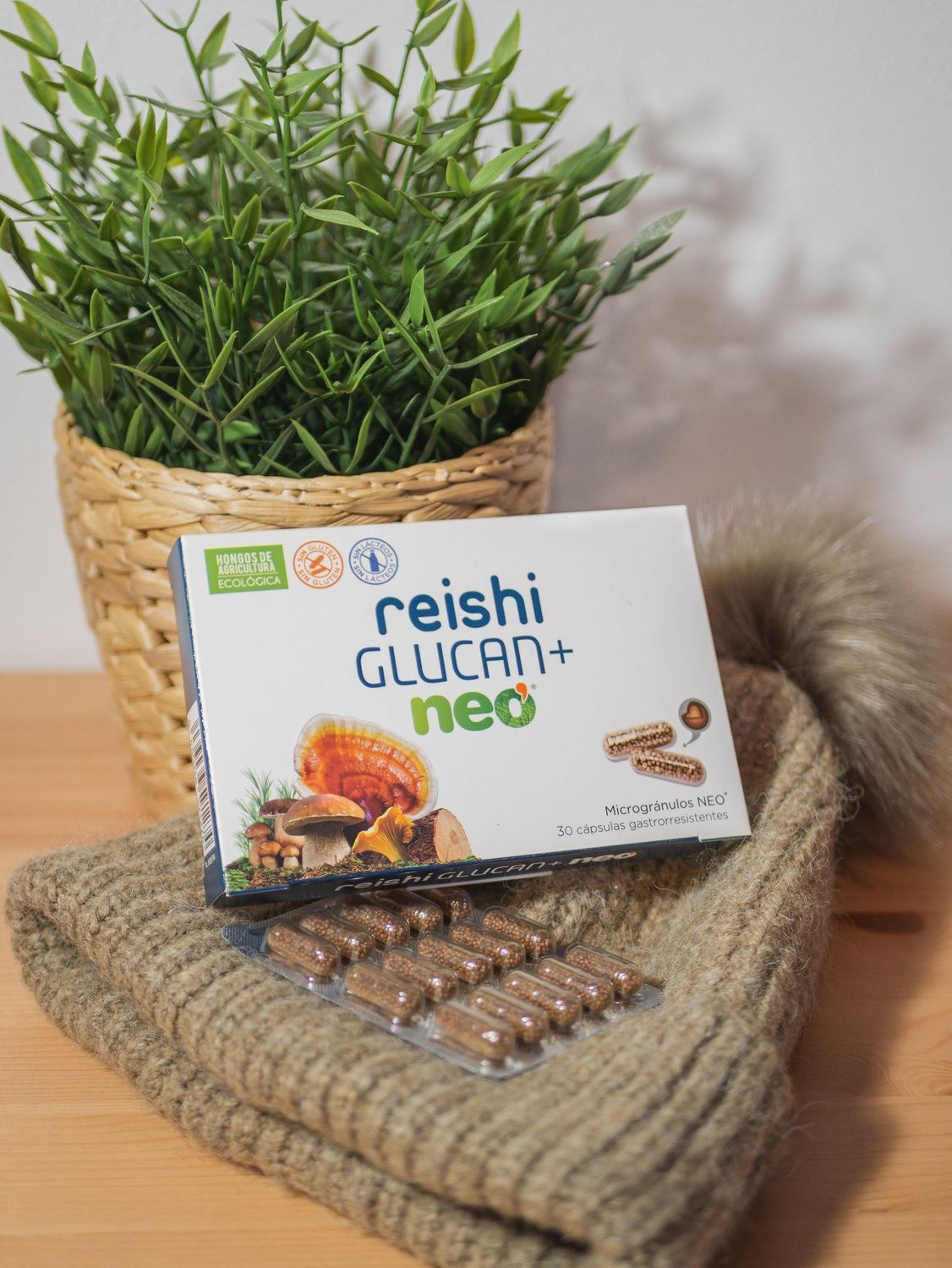 Дієтична добавка Neovital Reishi Glucan+ Neo 30 шт. (8436036591274) 000086055 фото