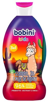 Шампунь, гель-піна для ванни Bobini Kids 3в1 Лама 330 мл. (5900931023732) 000070361 фото