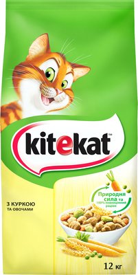 Сухий корм Kitekat для котів курка овочі 12 кг (5900951013072) 000072866 фото