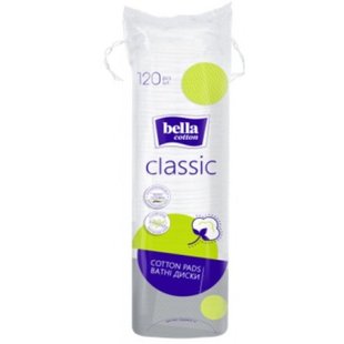 Ватные диски Bella Cotton Classic 120 шт (5900516110666) В00318469 фото