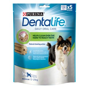 Лакомство Purina DentaLife для собак средних пород 115 г. (7613036454100) 000076541 фото