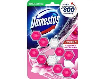 Блок для очищення унітаза Domestos Power 5 крижана магнолія 2 х 55 г (8720182803542) В00313531_U фото