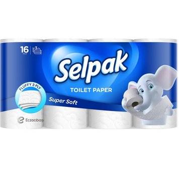 Туалетная бумага Selpak Белая 16 шт (8690530134546) В00148482 фото