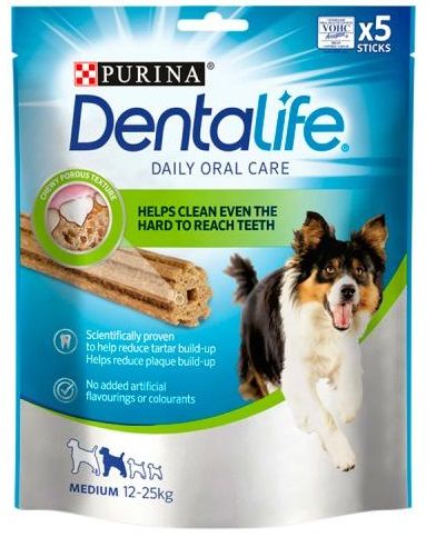 Ласощі Purina DentaLife для собак середніх порід 115 г. (7613036454100) 000076541 фото