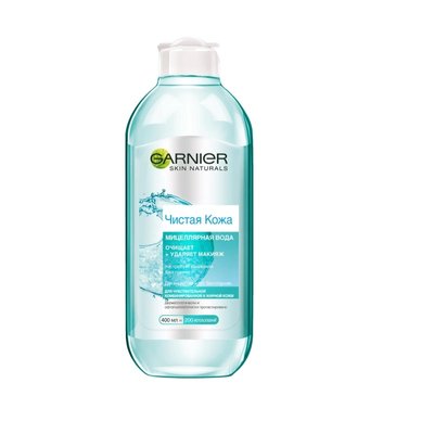 Міцелярна вода Garnier Skin Naturals Чиста Шкіра для жирної чутливої шкіри 400 мл (3600541595194) В00019496 фото