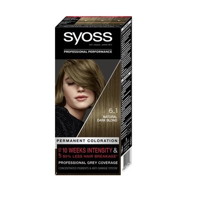 Фарба для волосся SYOSS 6-1 Насичений Темно-Русявий 115 мл (9000101713473) В00299588 фото