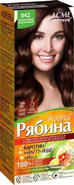 Крем-краска Acme Color Рябина Avena №042 Каштановый 138 мл (4820197008933) В00194201 фото