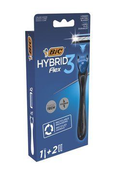 Станок для гоління чоловічий BIC Flex 3 Hibrid з 2 змінними картриджами (3086123519114) В00334473 фото