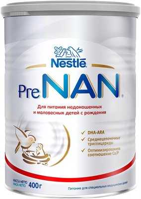Суміш Nestle Pre NAN з народження 400 г (7613033060274) В00028137 фото