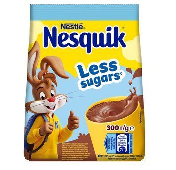 Суміш суха для приготування швидкорозчинного напою з какао Nesquik зі зниженою кількістю цукру 300 г (8445291767096) 000083619 фото