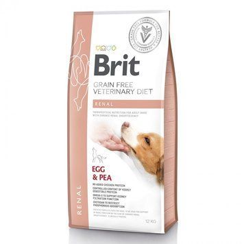 Корм сухой Brit Grain VetDiet Dog Renal для собак с почечной недостаточностью с яйцом горохом и гречкой 12 кг (8595602528189) S1111151939 фото