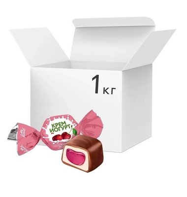 Упаковка цукерок Konti Крем-Йогурт Вишня-Черешня 1 кг (4823088606478) 000079091 фото