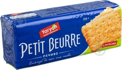 Печиво Yarych Petit Beurre з висівками 155 г. (4820154481847) 000017857 фото