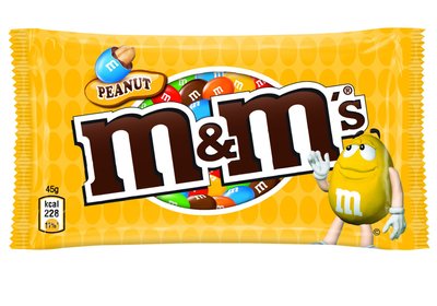 Драже M&M's з арахісом та молочним шоколадом 45г (5000159542890) 000072761 фото