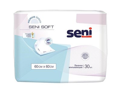Пелюшки для дорослих Seni Soft Super 60x60 см 30 шт 5900516691288 В00189619 фото