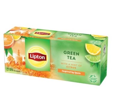 Чай Lipton Зелений Citrus 25 пак. (8720608009749) 000075912 фото