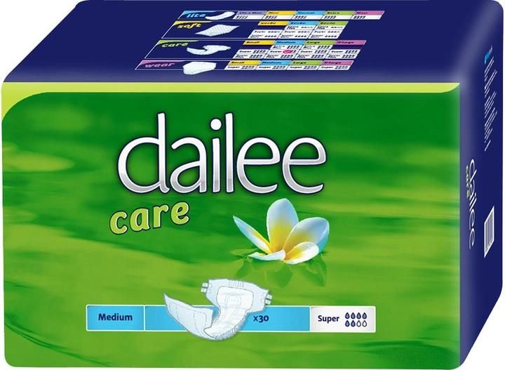 Подгузники для взрослых воздухопроницаемые Dailee Care Super Medium 30 шт. (8595611621826) В00145379 фото