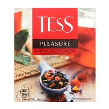 Чай TESS Pleasure чорний байховий дрібний 120 шт (4823096801667) 000062685 фото