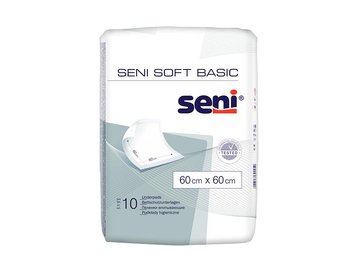 Пелюшки для немовлят Seni Soft Basic 60х60 см 10 шт (5900516692452) В00189614 фото