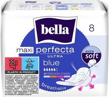 Гігієнічні прокладки Bella Perfecta Ultra Maxi Blue 8 шт (5900516305956) В00316314 фото
