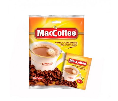 Кофейный напиток MacCoffee Французская ваниль 3в1 20шт*18г (8887290109871) 000018408 фото