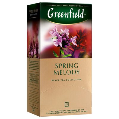 Чай Greenfield Spring Melody Чорний пакетований 40 х 1.5 г (4823096809922) 000073994 фото