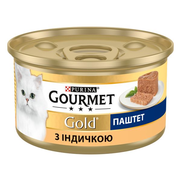 Влажный корм Purina Gourmet Паштет с индейкой 85 гр (7613031380992) 000076562 фото