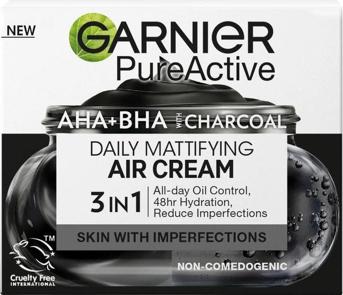 Увлажняющий крем Garnier Pure Active для придания матовости коже лица 50 мл (3600542572859) В00315511 фото