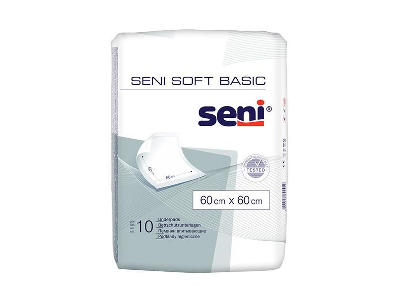 Пеленки для младенцев Seni Soft Basic 60х60 см 10 шт (5900516692452) В00189614 фото