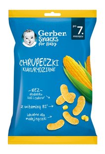 Кукурудзяні снеки Gerber для дітей із 7 місяців 28 г (8445290623423) В00318576 фото