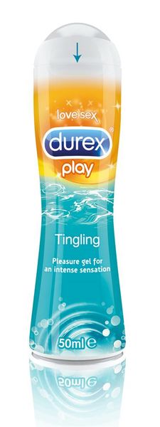 Інтимний гель-змазка Durex Play Tingling з ефектом легкого поколювання прохолоди та зігрівання (лубрикант) 50 мл . (5038483234556) В00147673 фото