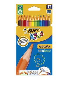 Олівці кольорові BIC Evolution 12 кольорів (3270220060963) В00307512 фото