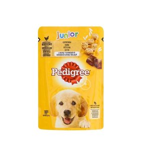 Вологий корм Pedigree для цуценят курка в желе 100г (5900951017247) 000076034 фото