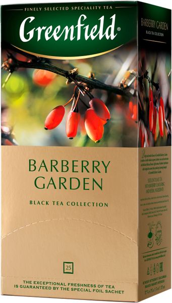Чай Greenfield Barberry Garden Чорний пакетований 25 x 1.5 г (4823096804866) 000025970 фото