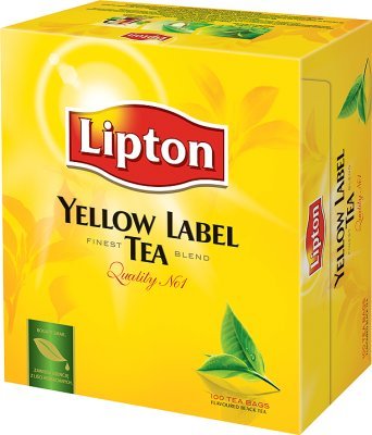Чай Lipton Yellow Label Чорний пакетований 100 х 2 г (5900300550258) 000074031 фото